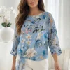 bluza-albastra-din-voal-cu-imprimeu-floral