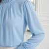 bluza-bleu-eleganta-cu-strasuri-si-mansete-elastice