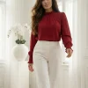bluza-bordo-eleganta-cu-strasuri-si-mansete-elastice