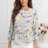 bluza-cu-imprimeu-floral-multicolor-si-volan-in-talie