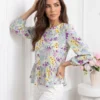 bluza-cu-imprimeu-floral-multicolor-si-volan-in-talie