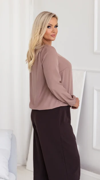bluza-dama-bej-cu-elastic-la-manseta-si-in-talie