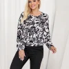 bluza-dama-cu-imprimeu-floral-negru-si-elastic-in-talie