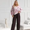 bluza-dama-cu-imprimeu-floral-roz-si-maneci-bufante