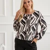 bluza-dama-cu-imprimeu-geometric-alb-negru