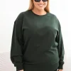 bluza-dama-din-bumbac-marime-mare-verde-inchis