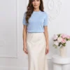 bluza-dama-din-tricot-fin-cu-buline-decorative-si-maneca-scurta