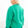 bluza-dama-verde-din-bumbac-marime-mare