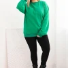 bluza-dama-verde-din-bumbac-marime-mare