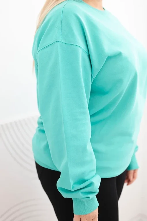 bluza-dama-verde-menta-din-bumbac-marime-mare