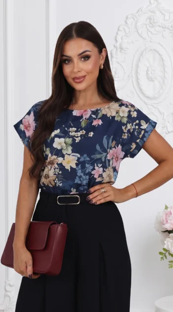 bluza-din-bumbac-cu-imprimeu-floral-si-maneci-scurte