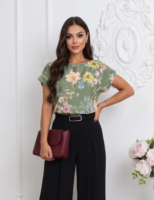 bluza-din-bumbac-cu-imprimeu-floral-si-maneci-scurte