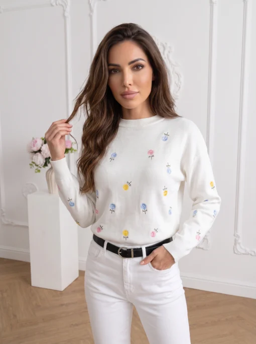bluza-din-tricot-cu-floricele-multicolore-brodate