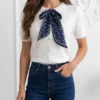 bluza-din-tricot-fin-cu-funda-decorativa-si-maneca-scurta