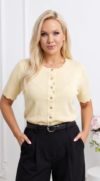bluza-din-tricot-fin-cu-nasturi-metalici-in-forma-de-scoica