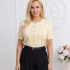 bluza-din-tricot-fin-cu-nasturi-metalici-in-forma-de-scoica