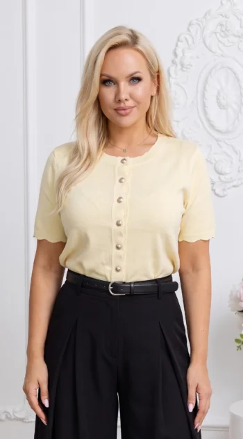 bluza-din-tricot-fin-cu-nasturi-metalici-in-forma-de-scoica