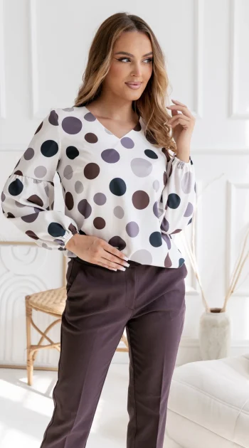 bluza-eleganta-alba-cu-buline-multicolore-si-maneci-bufante