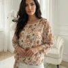 bluza-eleganta-bej-cu-imprimeu-floral-si-nod-decorativ