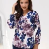 bluza-eleganta-cu-imprimeu-floral-in-nuante-de-albastru-si-mov