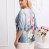 bluza-eleganta-cu-imprimeu-floral-si-funde-decorative-la-maneci-verde-universala