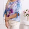 bluza-eleganta-cu-imprimeu-floral-si-funde-decorative-la-maneci-verde-universala