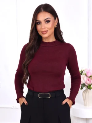 Bluza din tricot fin cu insertii stralucitoare