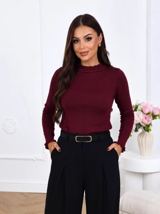 bluza-eleganta-din-tricot-fin-cu-insertii-stralucitoare
