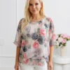 bluza-eleganta-din-voal-cu-trandafiri-roz-gri-si-straturi-suprapuse