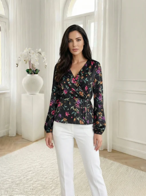 bluza-eleganta-satinata-cu-croiala-petrecuta-si-imprimeu-floral