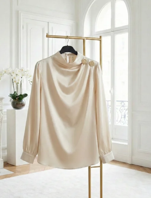 bluza-eleganta-satinata-ivory-dama-cu-decolteu-drapat