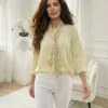 bluza-galben-pai-cu-esarfa-florala-detasabila