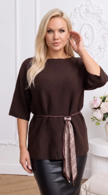 bluza-lejera-din-tricot-fin-cu-cordon-in-talie