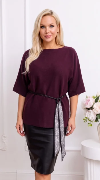 bluza-lejera-din-tricot-fin-cu-cordon-in-talie