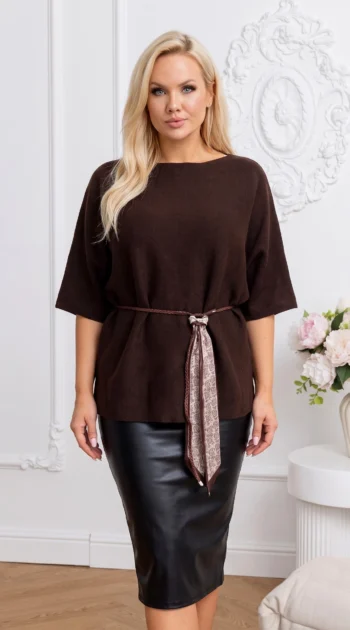 bluza-lejera-din-tricot-fin-cu-cordon-in-talie