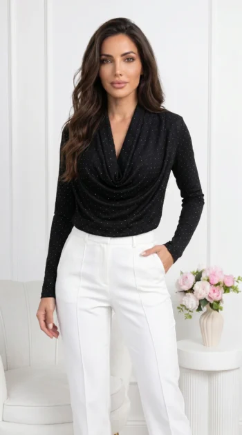 bluza-neagra-din-tul-cu-strasuri-stralucitoare-si-decolteu-drapat