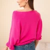 bluza-roz-fucsia-cu-maneci-tip-volan-si-decolteu-rotund