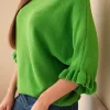 bluza-verde-cu-maneci-tip-volan-si-decolteu-rotund