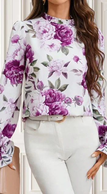 camasa-alba-cu-imprimeu-floral-mov