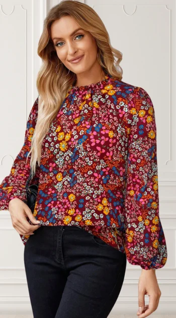 camasa-cu-imprimeu-floral-colorat-si-maneci-bufante