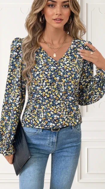 camasa-cu-imprimeu-floral-si-decupaj-cu-dantela-in-spate