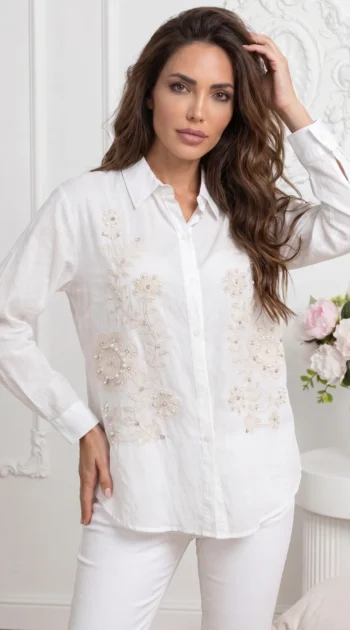 camasa-dama-alba-broderie-delicata-bej-margele-si-maneci-lungi