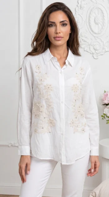 camasa-dama-alba-broderie-delicata-bej-margele-si-maneci-lungi
