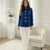 camasa-dama-eleganta-bleumarin-cu-brose-detasabile-si-inchidere-cu-nasturi