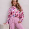 camasa-eleganta-cu-imprimeu-floral-roz-si-albastru