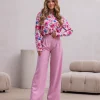 camasa-eleganta-cu-imprimeu-floral-roz-si-albastru
