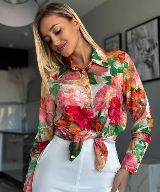 camasa-eleganta-cu-imprimeu-floral-tropical