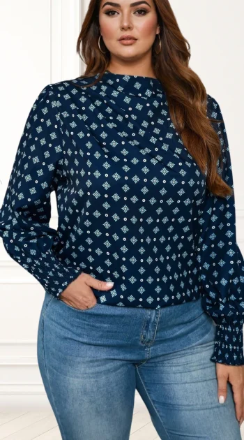 camasa-marime-mare-bleumarin-cu-imprimeu-geometric