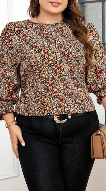 camasa-marime-mare-cu-imprimeu-floral-multicolor