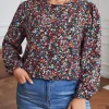 camasa-marime-mare-inflorata-cu-maneci-lungi-bufante
